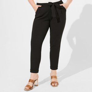 Torrid Tapered High Rise Tie Front Ankle Pants